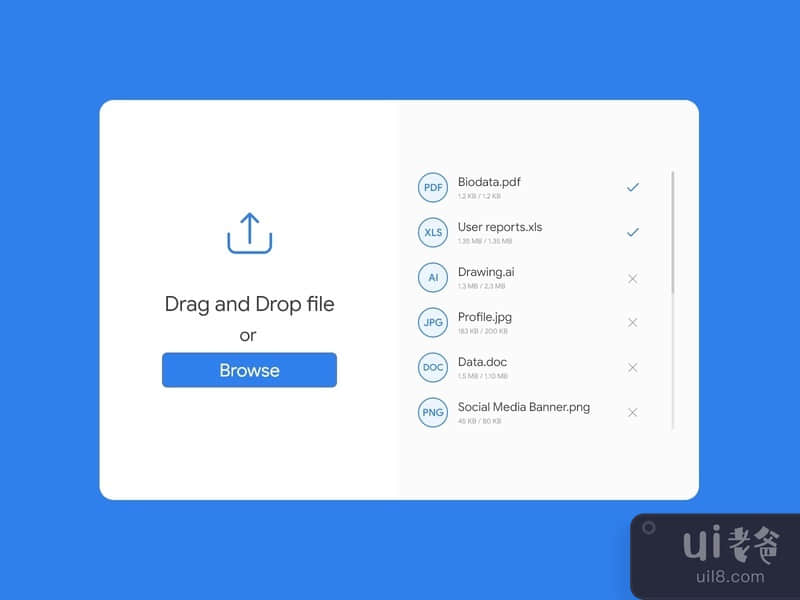 File Upload UI Interface