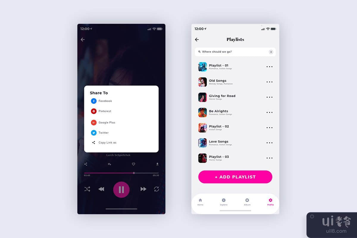 Xonique-Music Mobile App UI Kit Light Version (SKETCH)(Xonique-Music Mobile App UI Kit Light Version (SKETCH))插图1