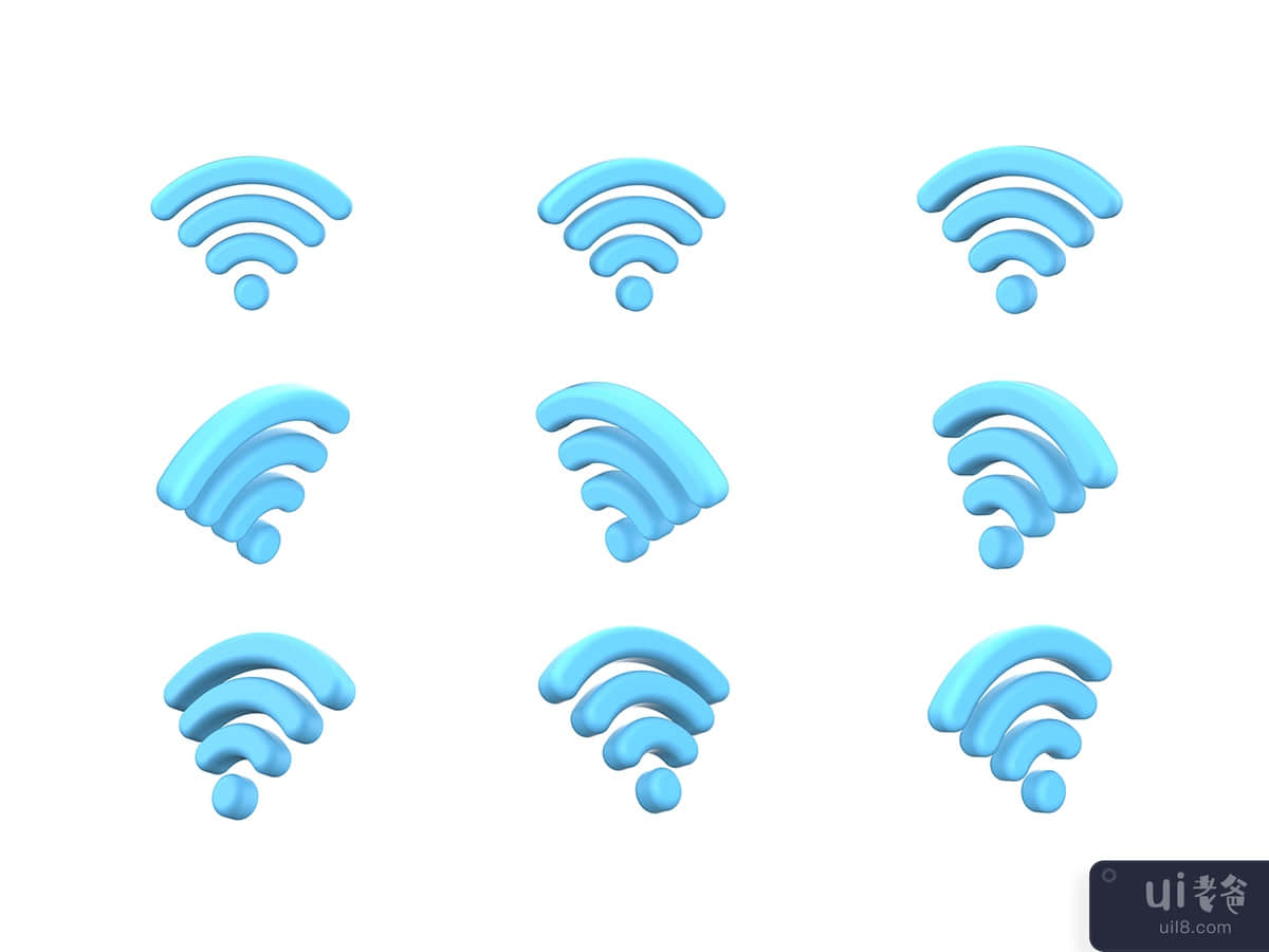 WiFi 3D icon