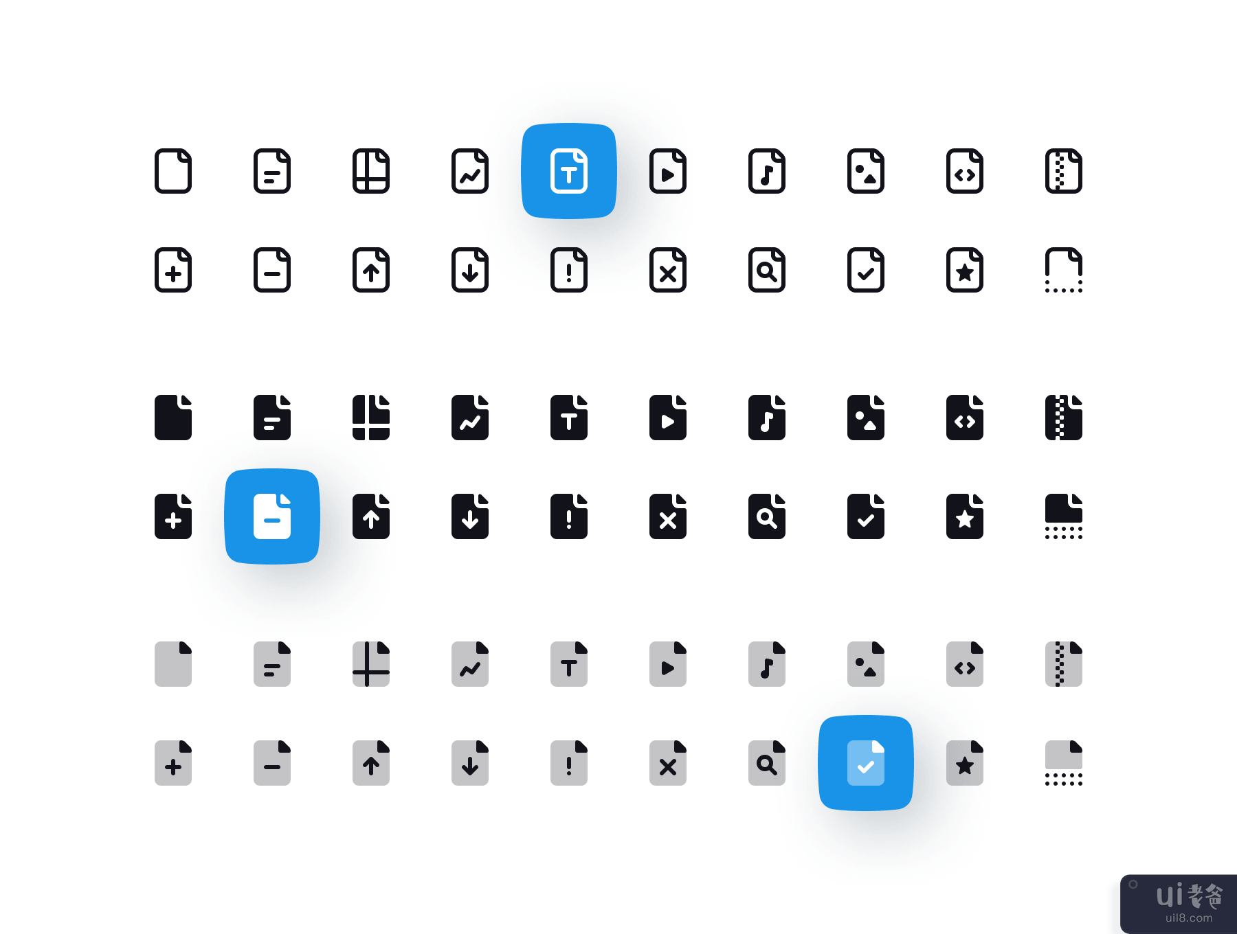文件类型图标集(File Types Icon Set)插图