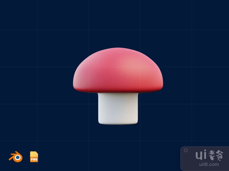 Mushroom - 3D Game Illustration Pack (front)
