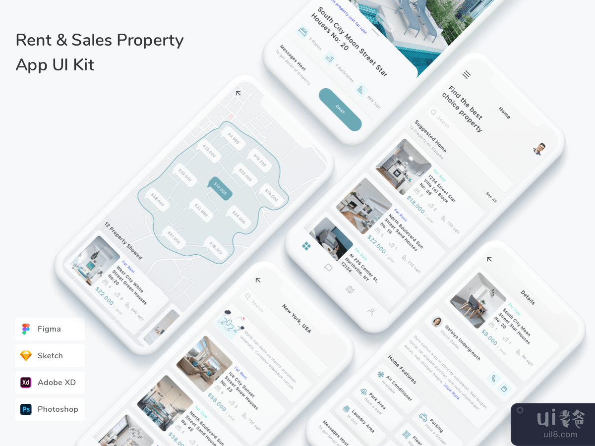 Rent & Sales Property App UI Kit