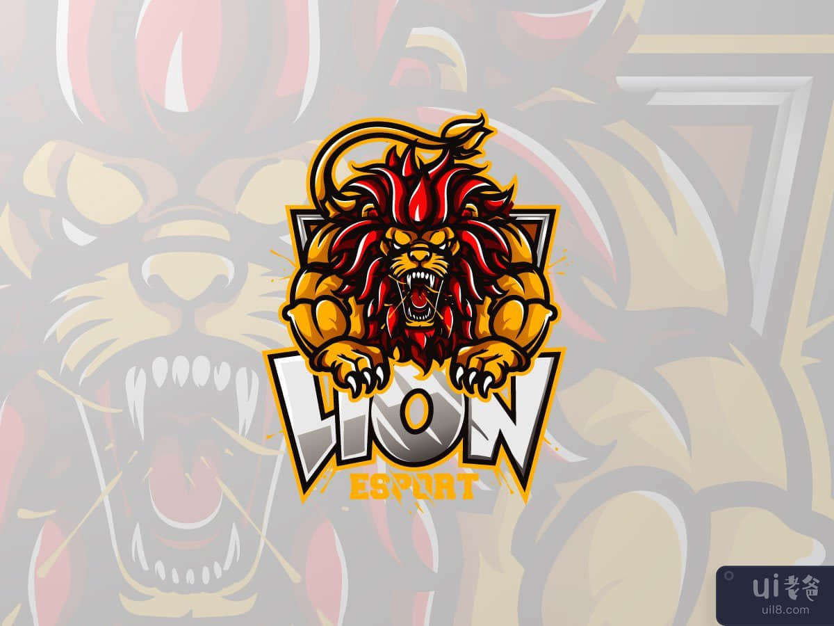 Lion Esport logo design