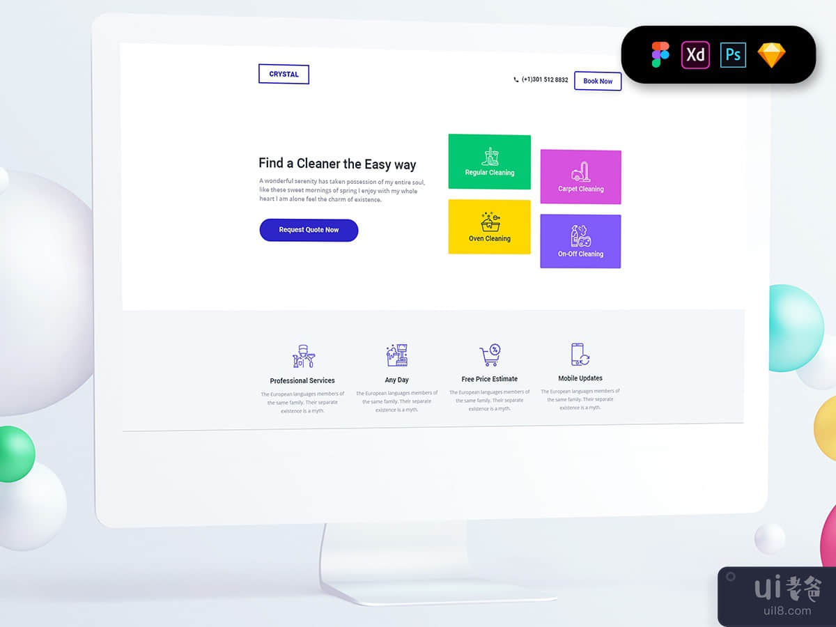 Cleaning Service Landing Page Template