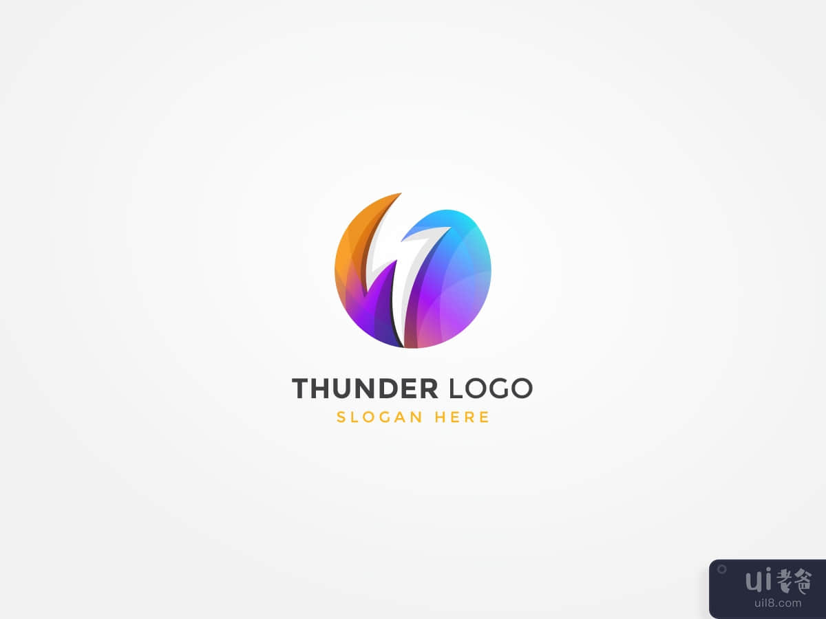 thunder logo design 