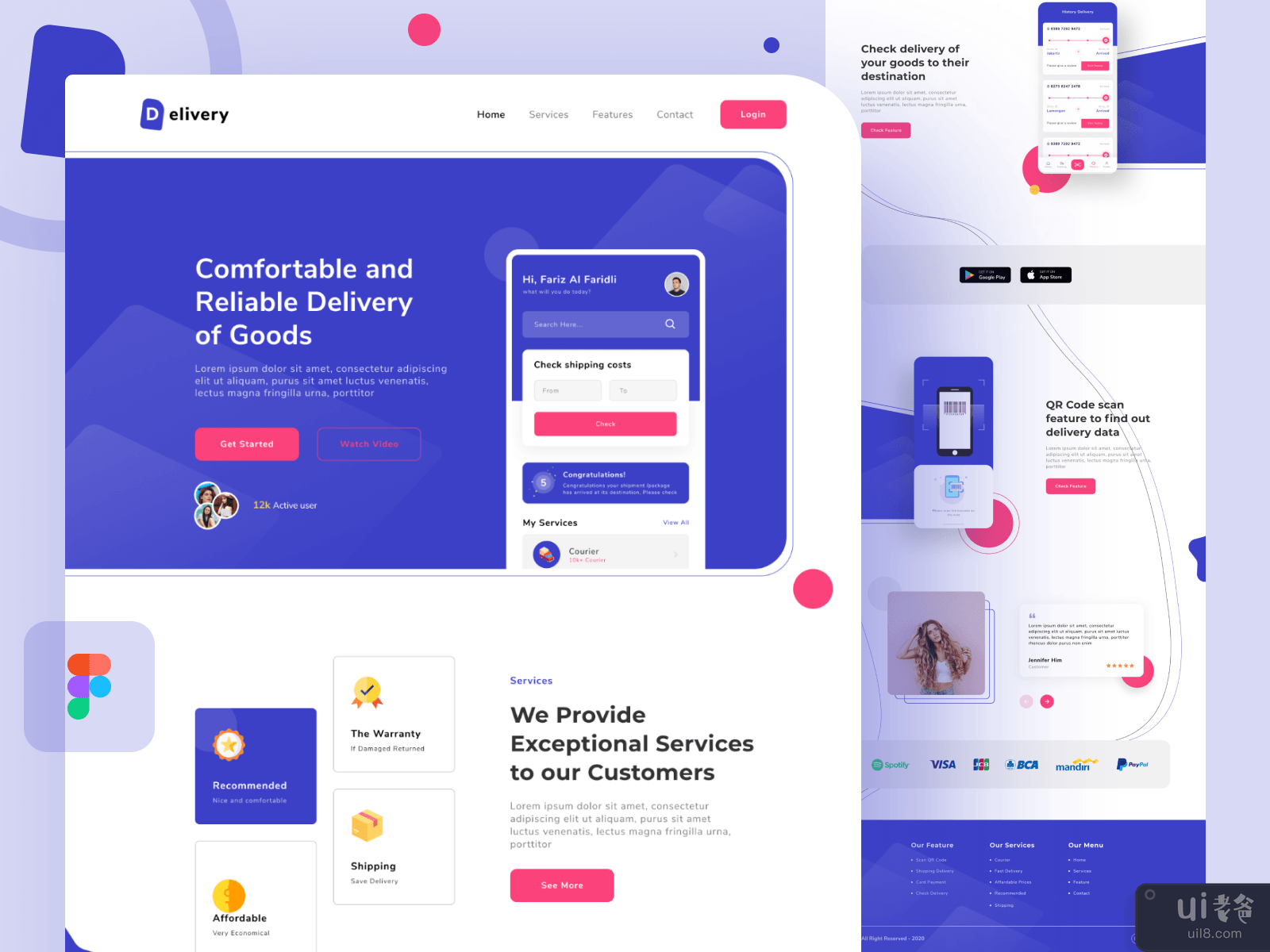 Delivery Landing Page