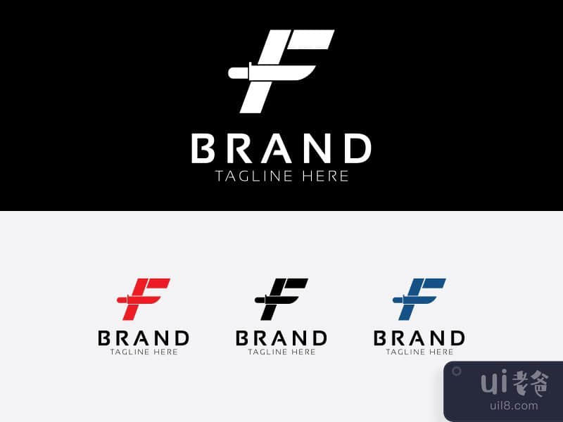 Creative F letter logo