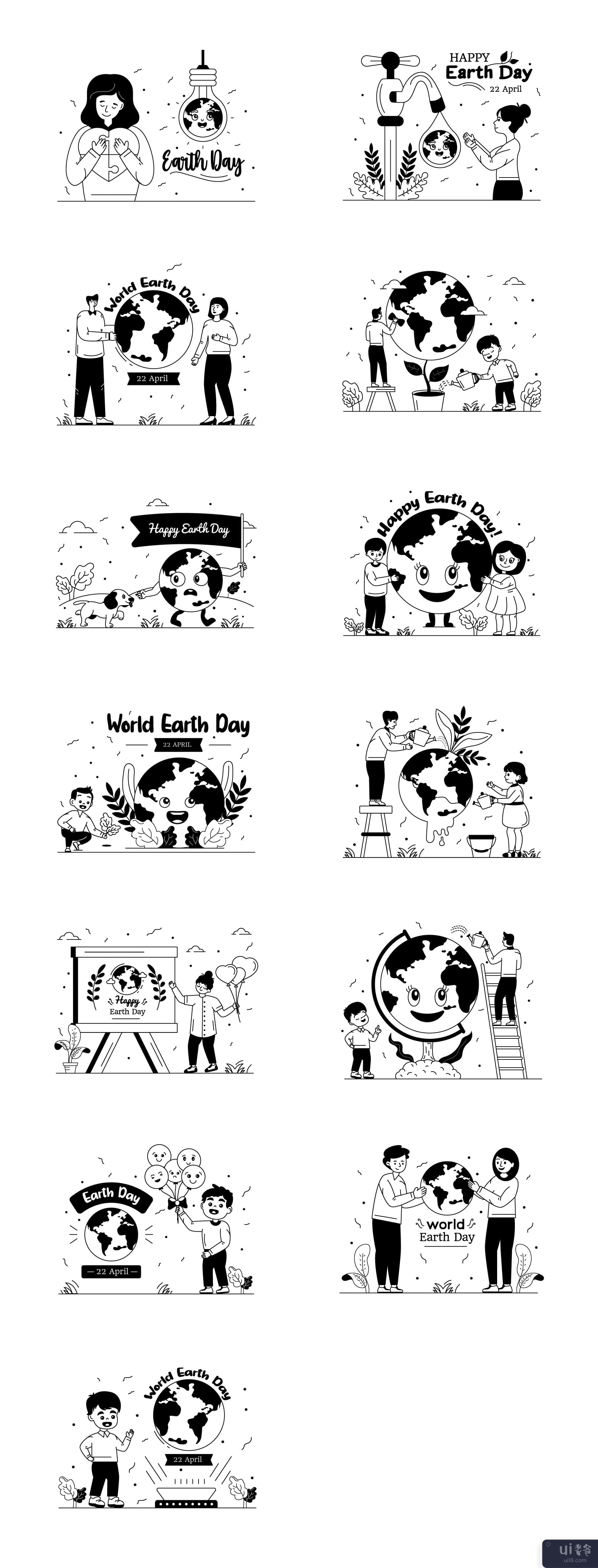 25 个地球日插图(25 Earth Day Illustrations)插图