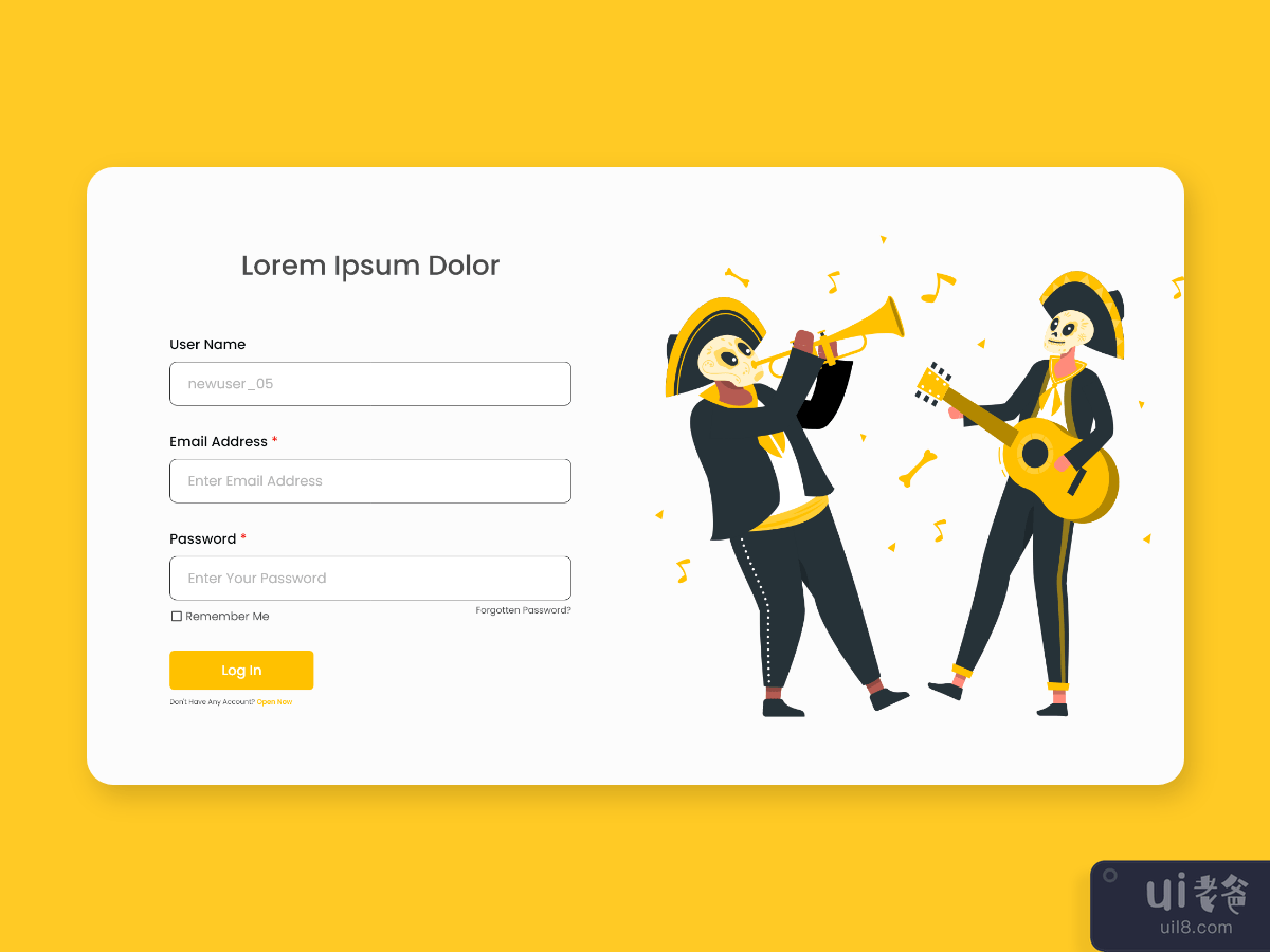 sign up web page concept 001