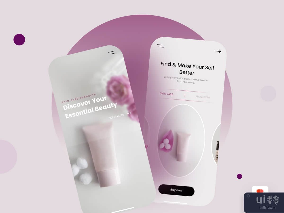 Skin Care Product Mobile App Ui 
