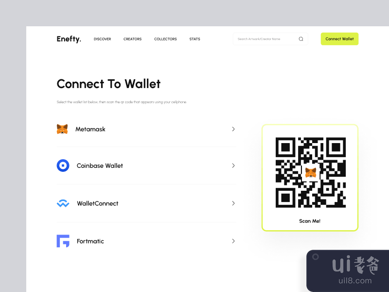 Enefty - NFT Website UI Kit (Connect to Wallet)