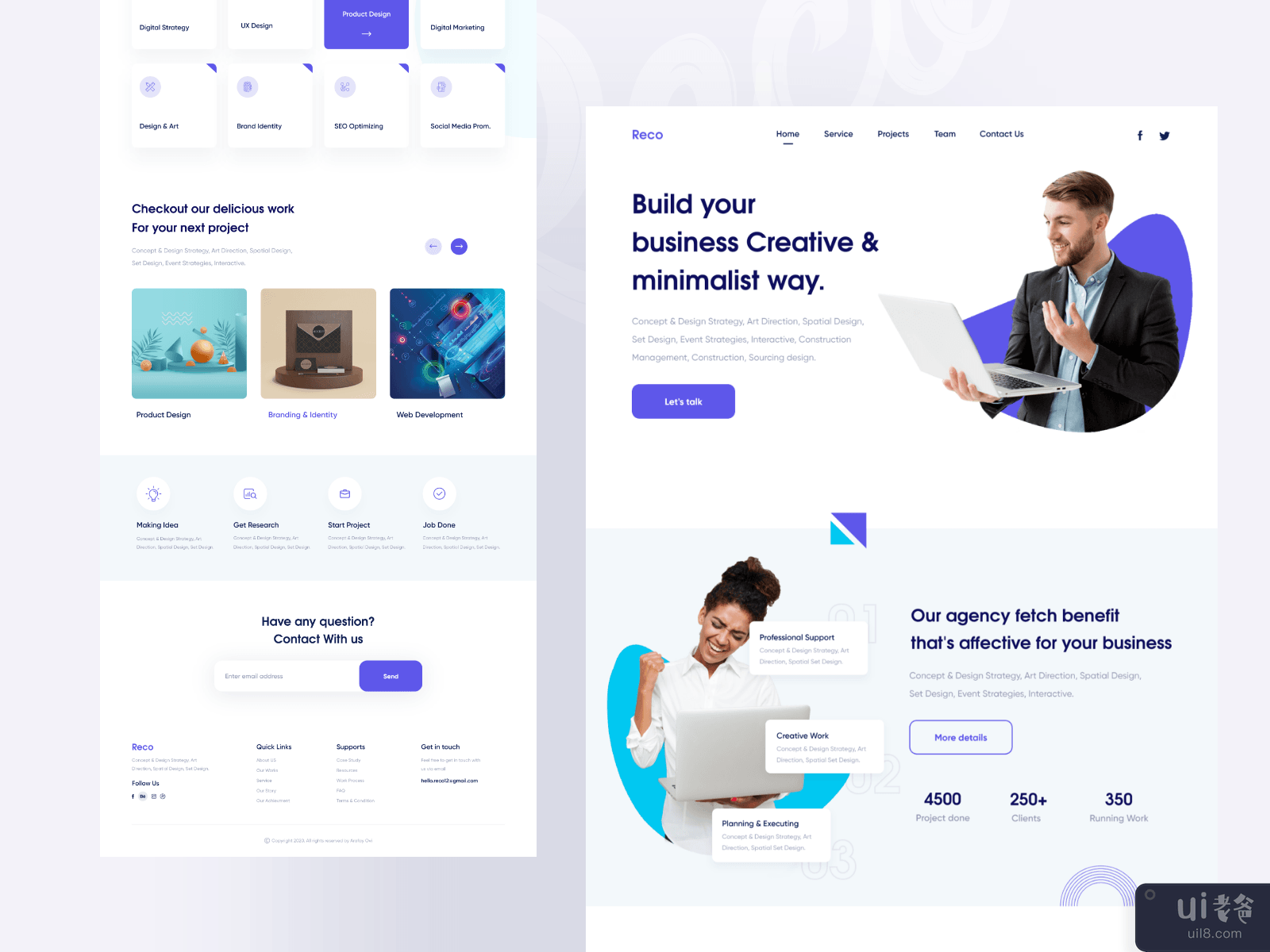 Reco Agency Landing Page