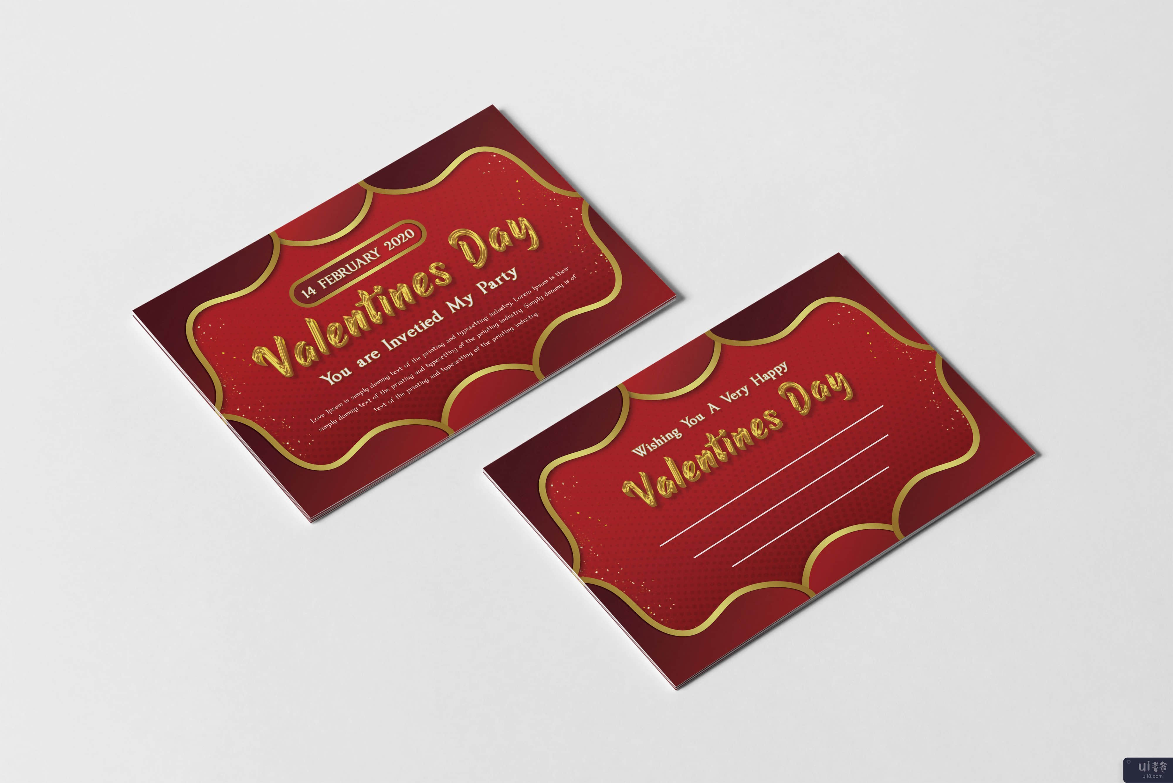 情人节明信片(Valentines Day Postcard)插图1