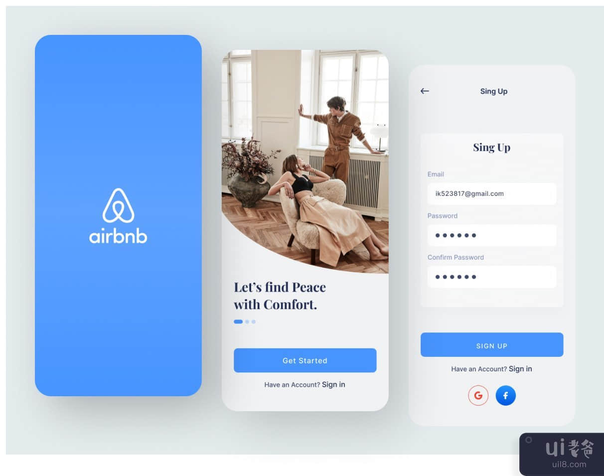 Airbnb App重新设计 - 酒店预订应用程序(Airbnb App redesign - Hotel Booking App)插图6