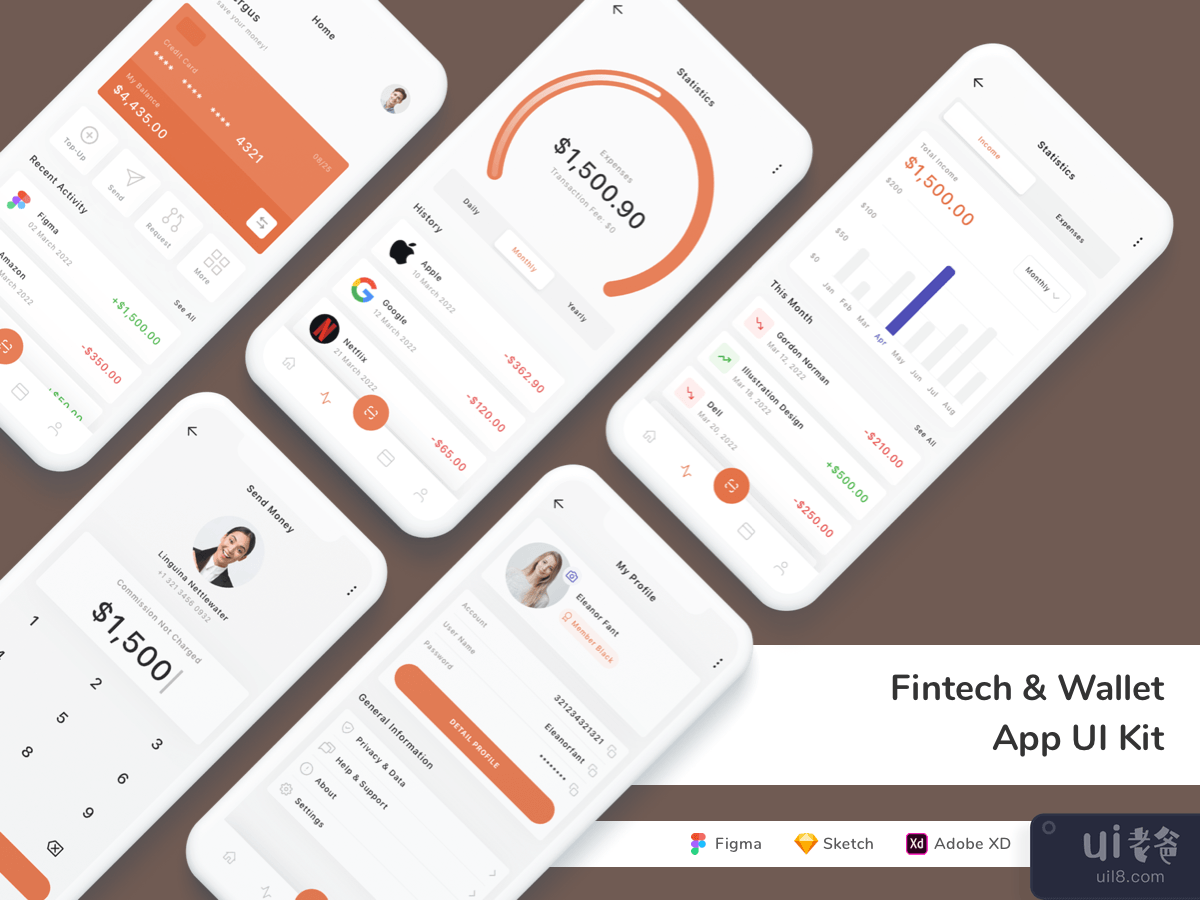 Fintech & Wallet App UI Kit