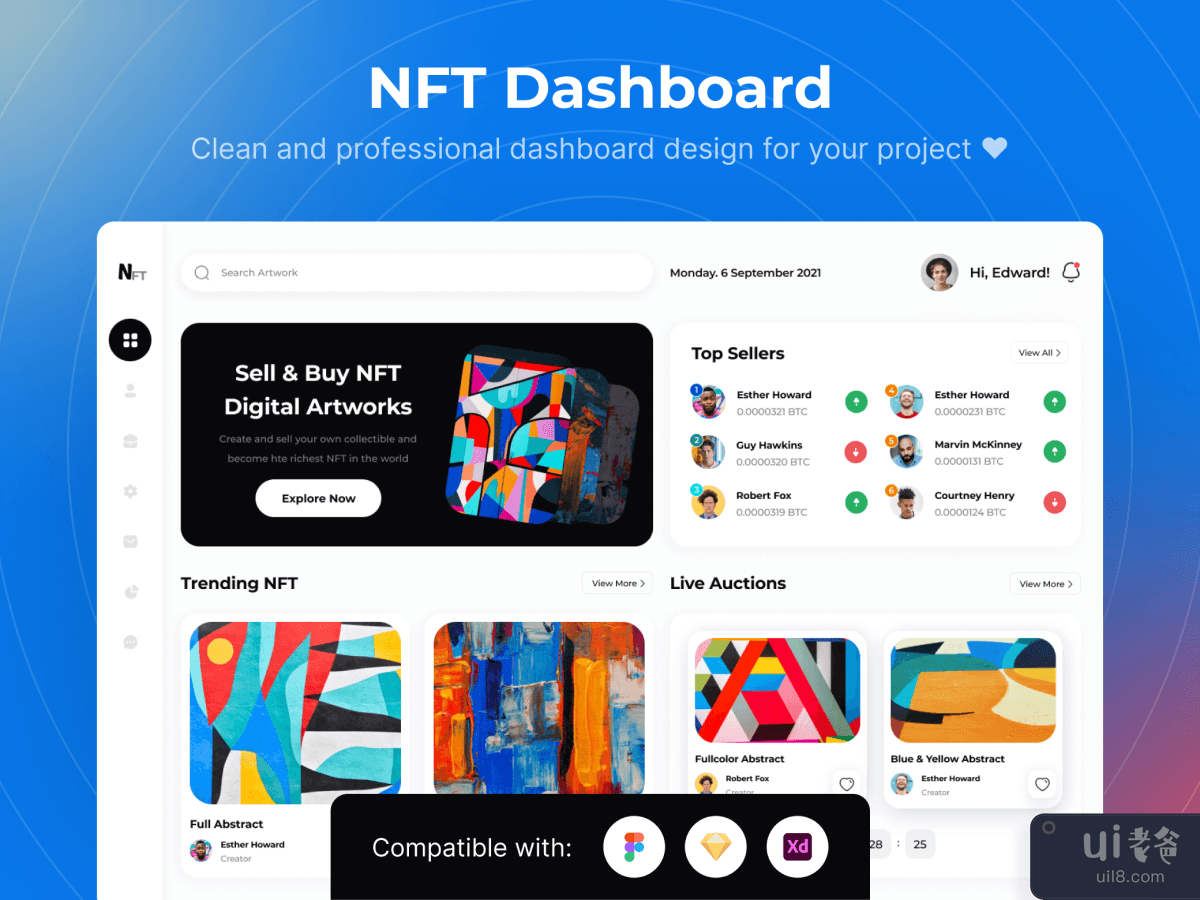 NFT Dashboard UI Kits Template