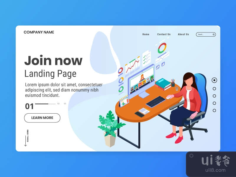 Join now - Landing Page Illustration