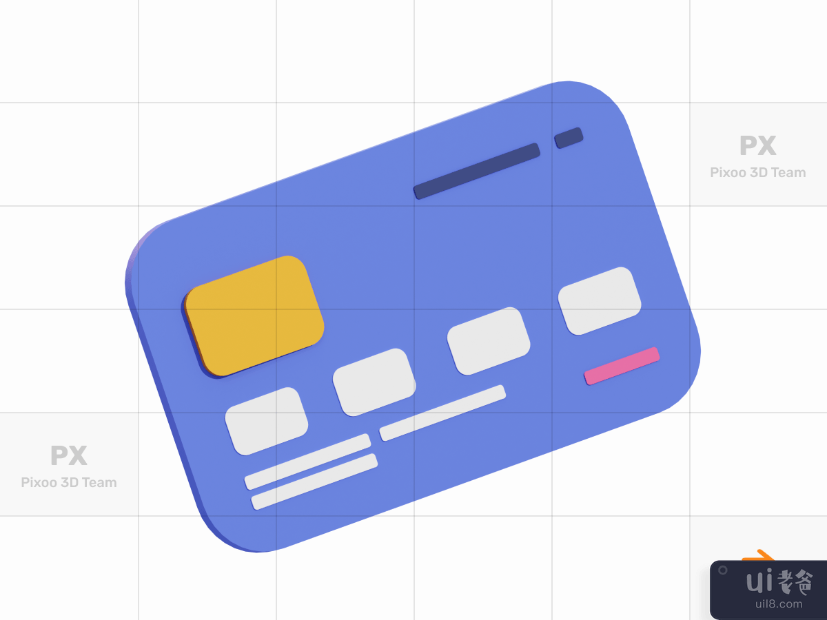 Nabungo - 3D Business Finance Set _ Credit Card