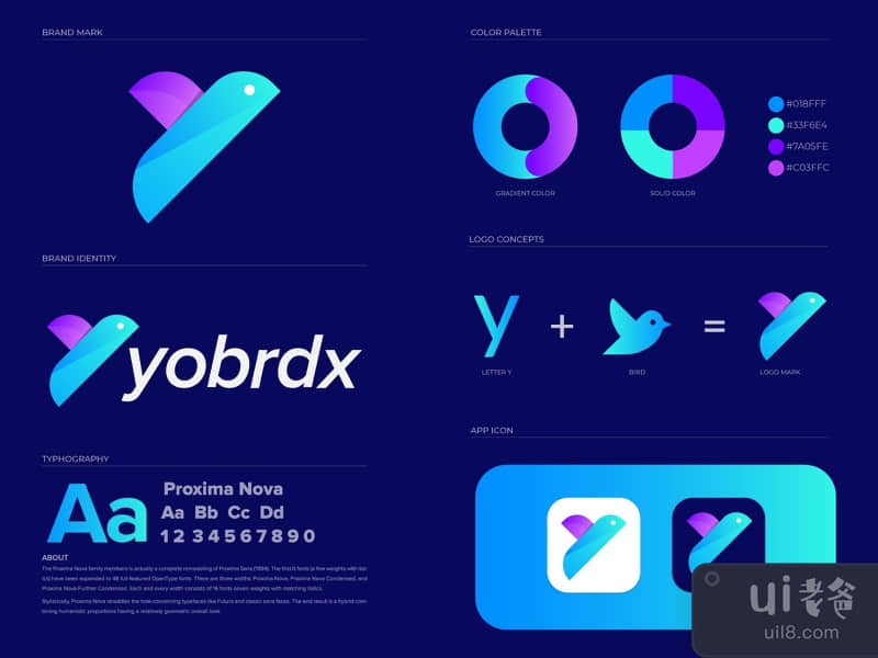 Yobrdx Modern Logo Branding Design