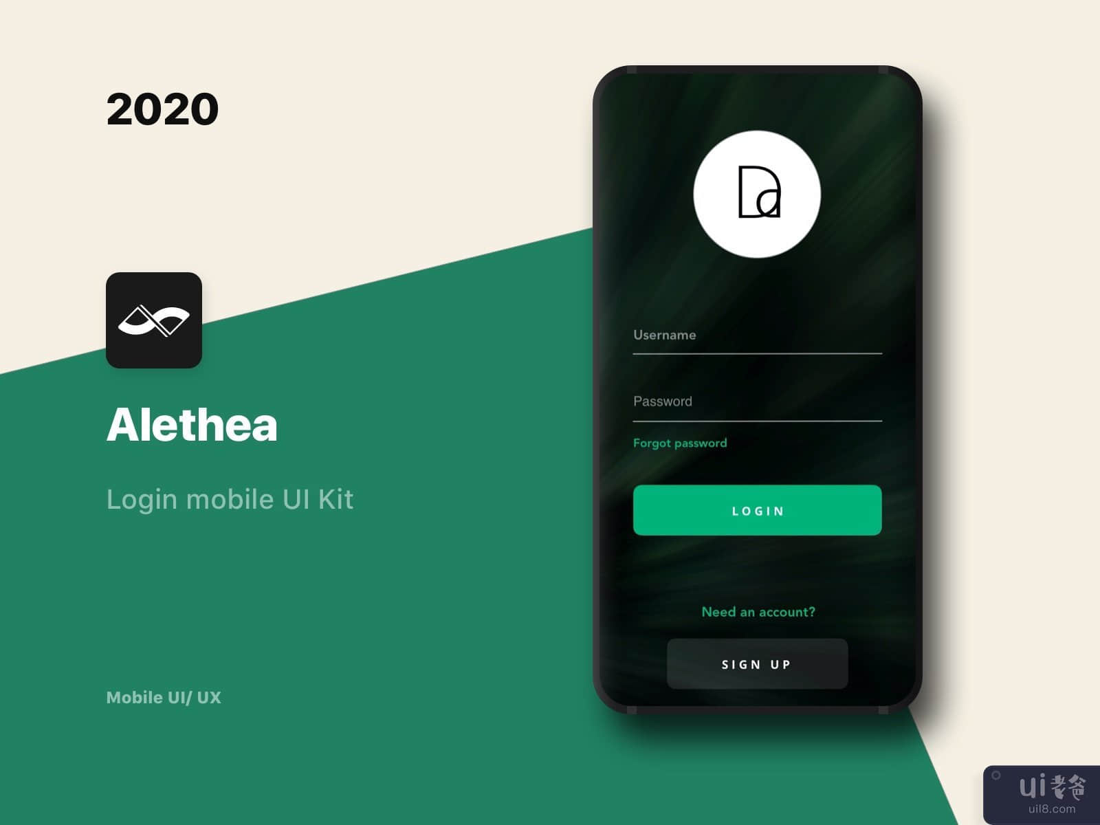 Alethea - 登录移动 UI 工具包 (#1)(Alethea - Login mobile UI Kit (#1))插图10