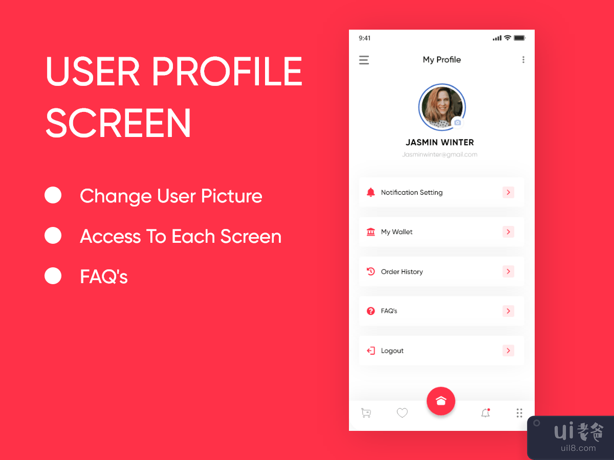 快餐移动应用程序UI设计(FastFood Mobile App UI Design)插图2