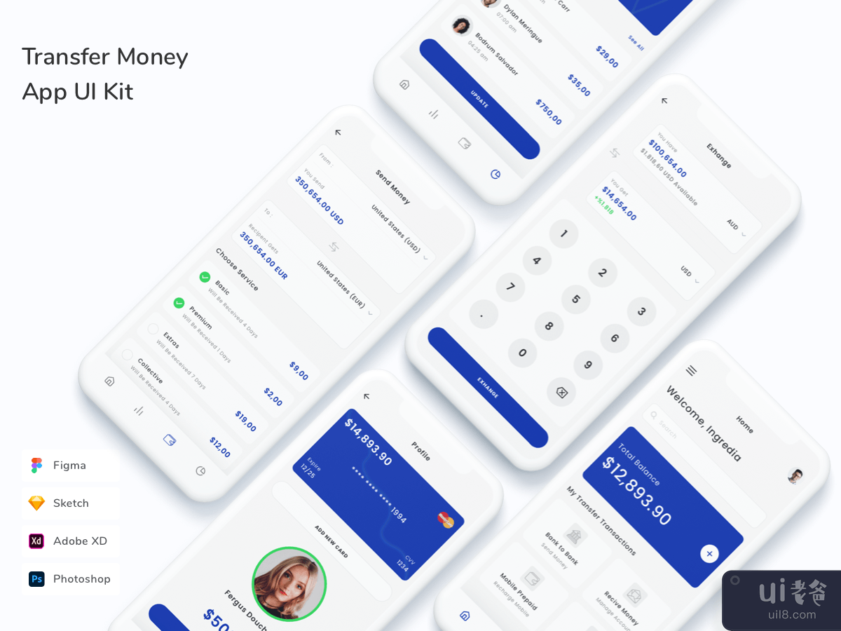 Transfer Money App UI Kit