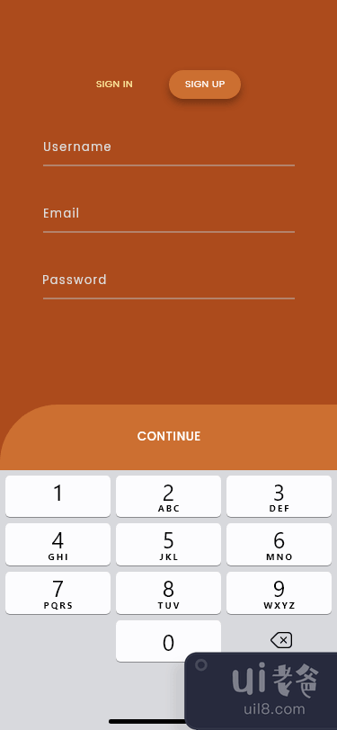 移动应用程序的欢迎和注册概念屏幕(Welcome and Signup concept screens for Mobile app)插图1