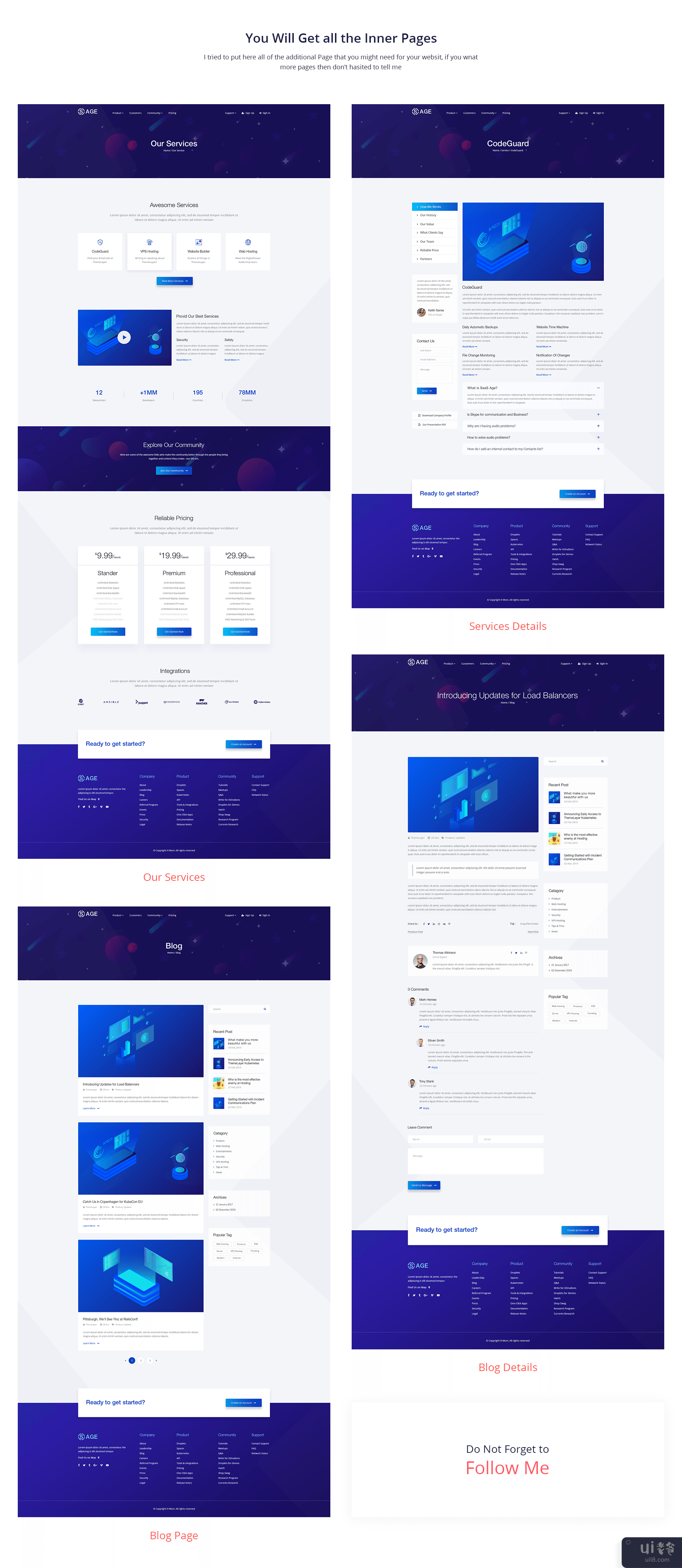 SaaS 托管和 PSD 模板(SaaS Hosting & PSD Template)插图3