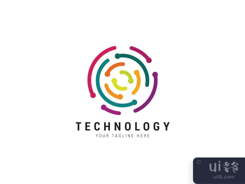 Abstract Technology Logo Design Template Vector File