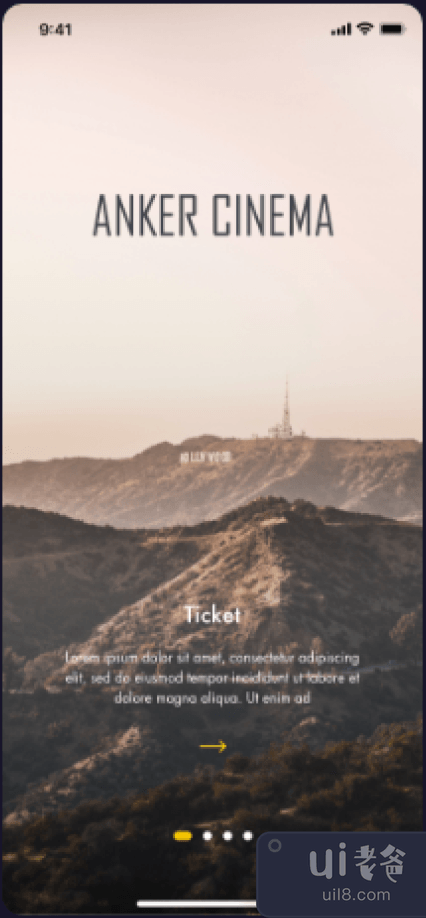 ANKER Cinema - 票务预订应用程序 UI 套件（第 1 部分）(ANKER Cinema - Ticket Booking App UI Kit (Part 1))插图11