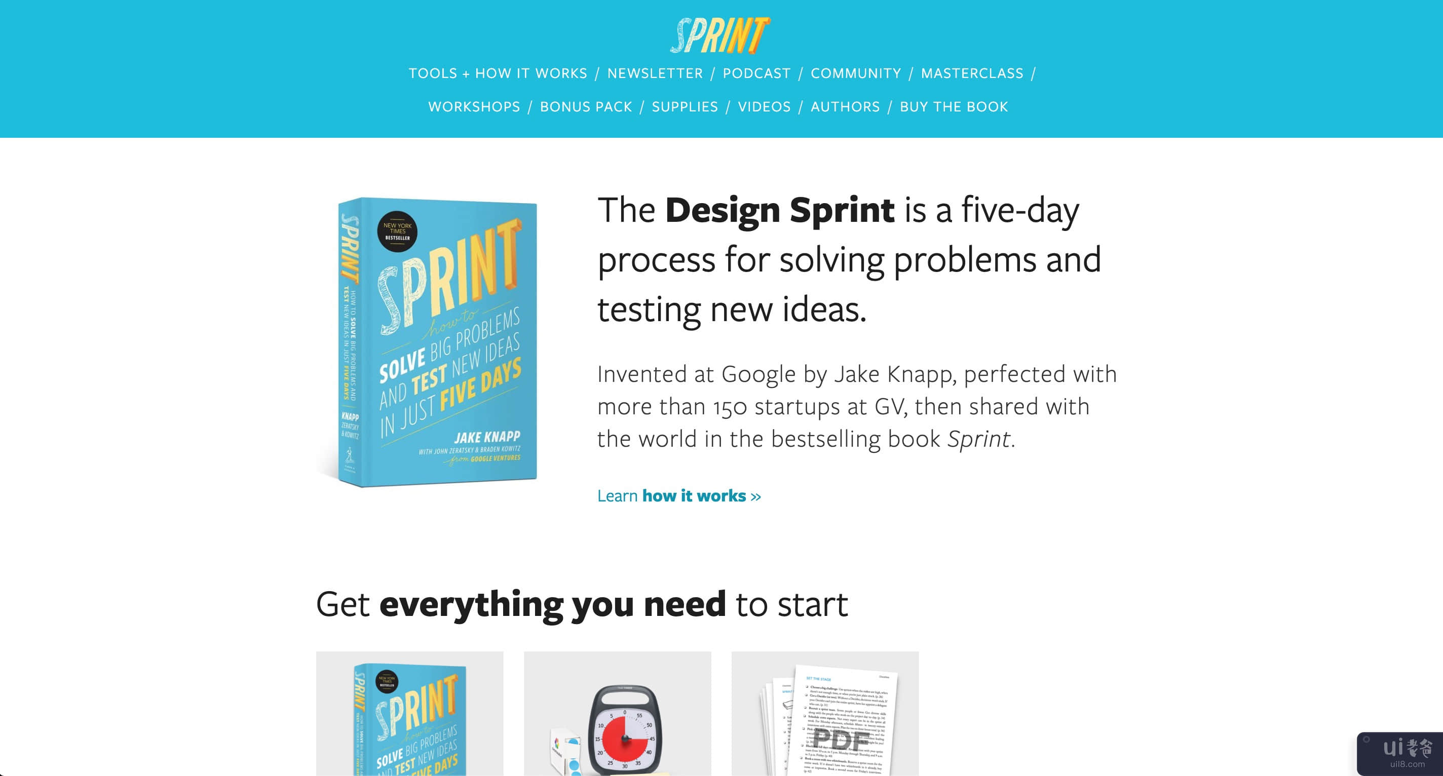 设计冲刺书网站(Design Sprint Book Website)插图
