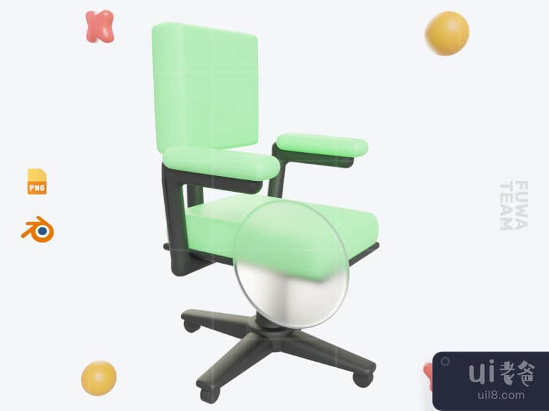 Chair - 3D Business and Finance icon pack