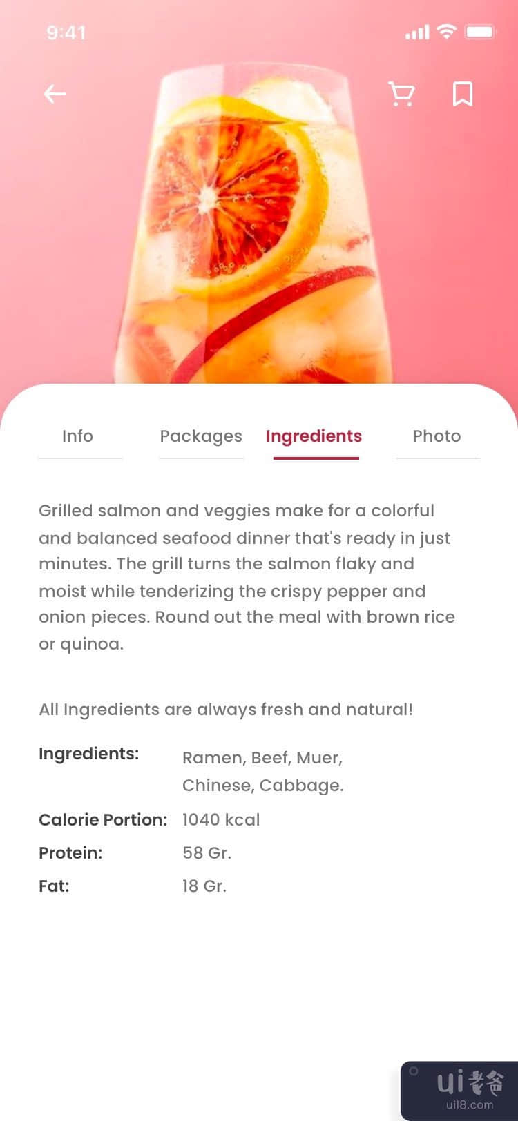 Mino Food - 送餐移动应用 UI 套件（第 1 部分）(Mino Food - Food Delivery mobile app UI Kit (part 1))插图