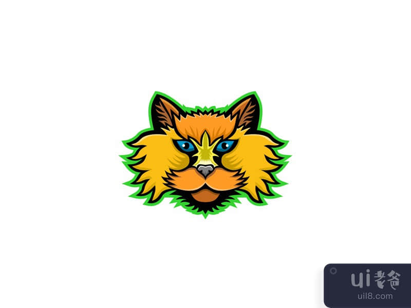 Selkirk Rex Cat Mascot
