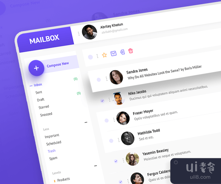 邮箱 - Gmail 重新设计(Mailbox - Gmail redesign)插图