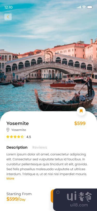 旅游和旅游移动应用程序(Tour & Travel Mobile App)插图3