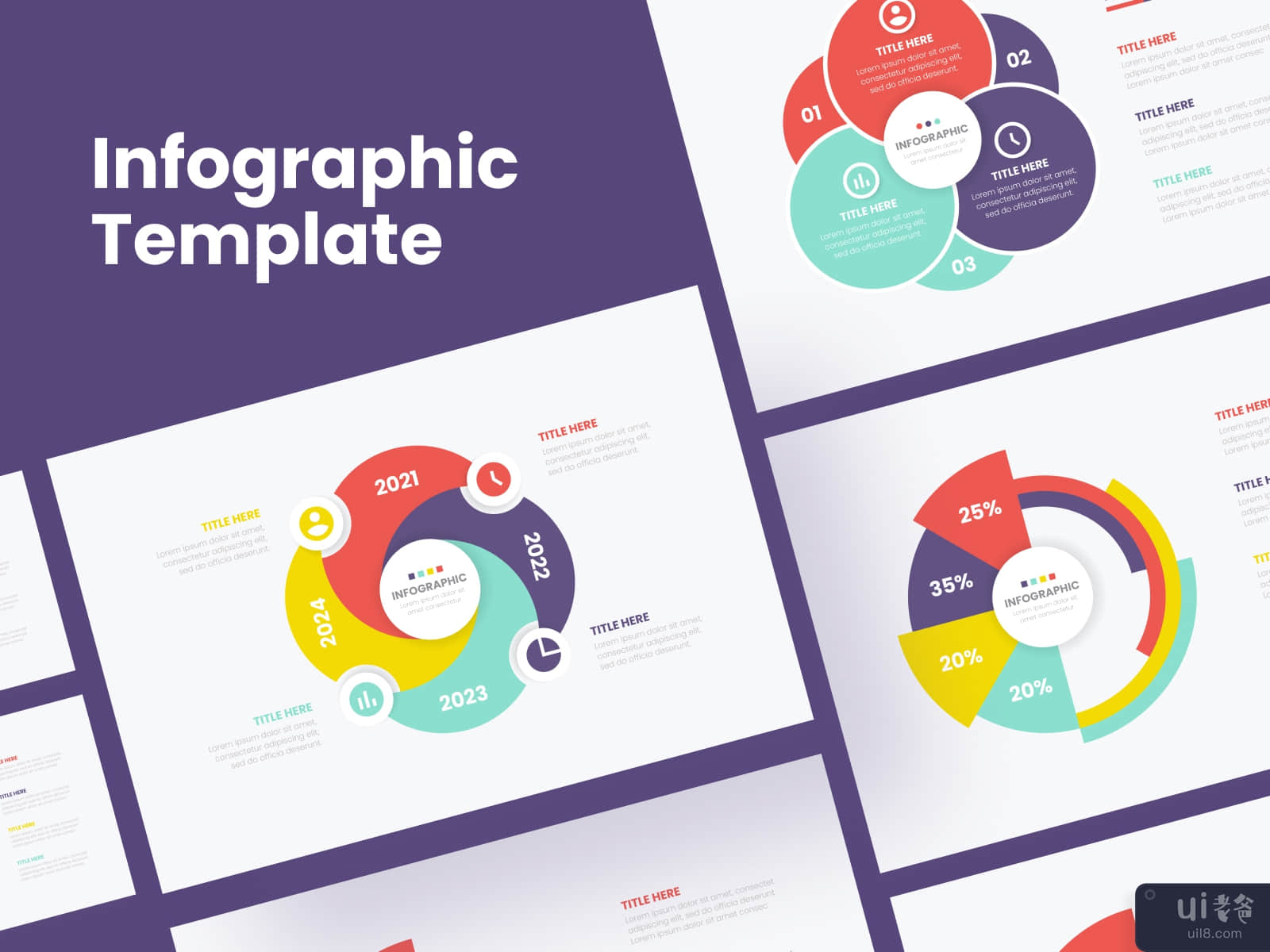 Infographic step template