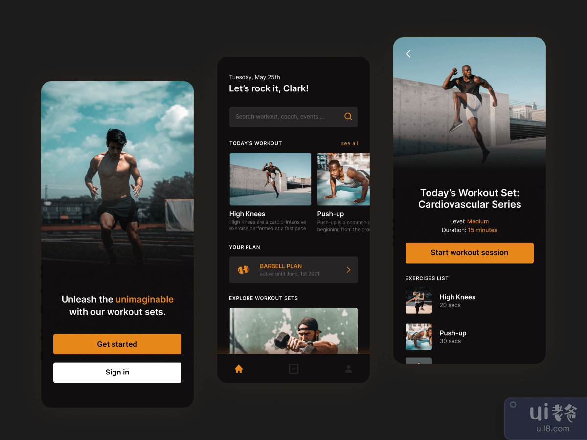 Fitness App UI Concept