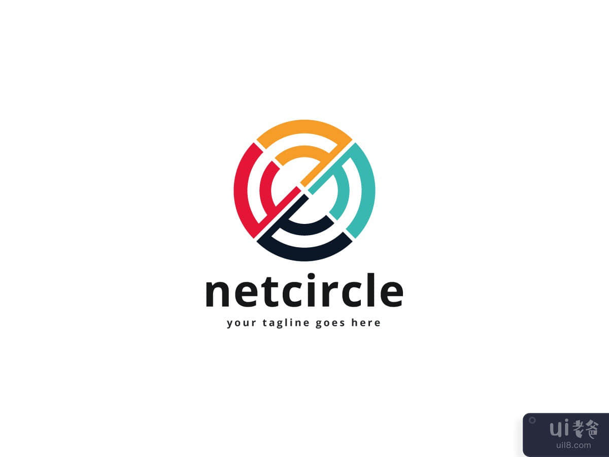 Net Circle Vector Logo Design Template