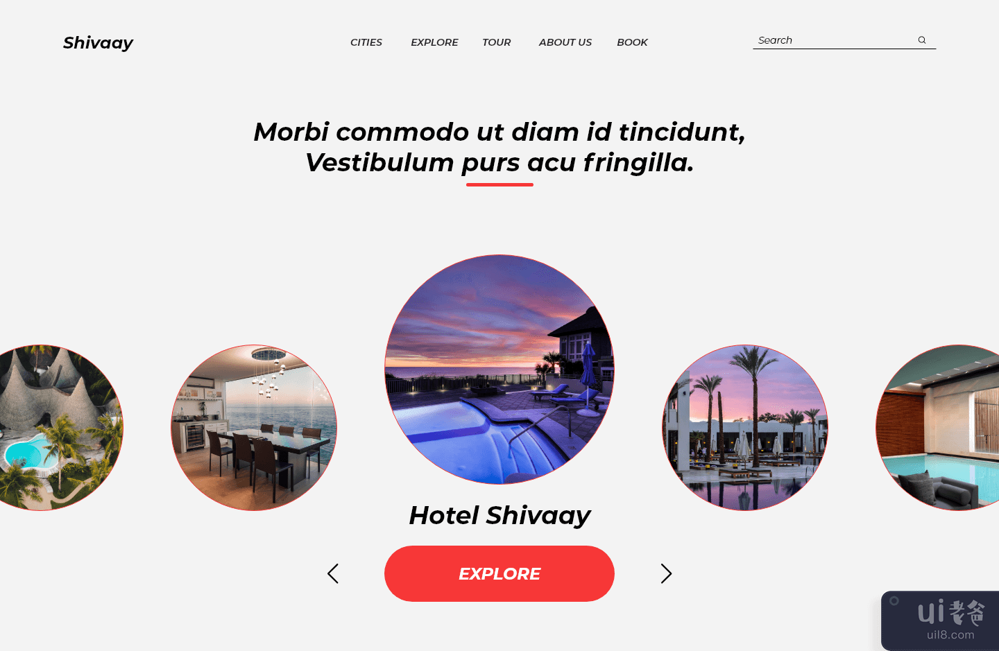 酒店网页登陆页面(Hotel Web Landing Page)插图