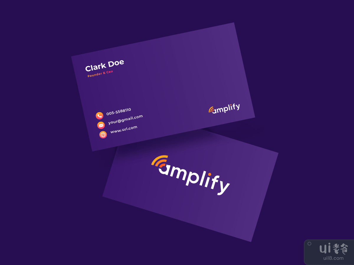 Modern Minimalist Business Card Design 