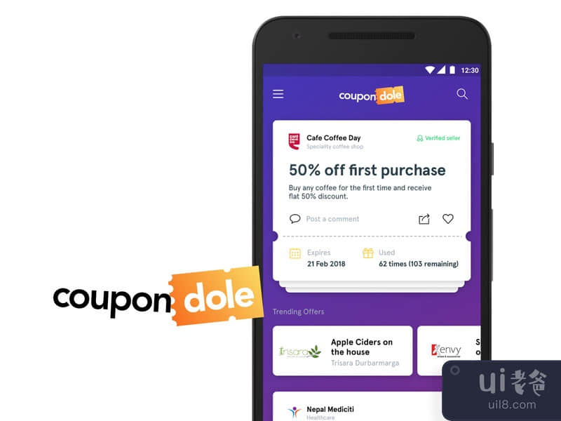 Conceptual Mockup for a Coupon App