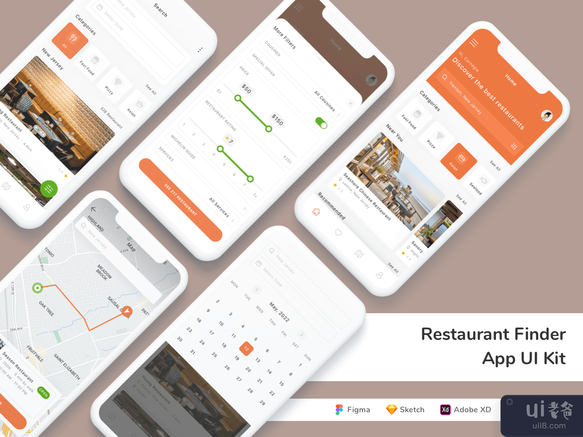 Restaurant Finder App UI Kit