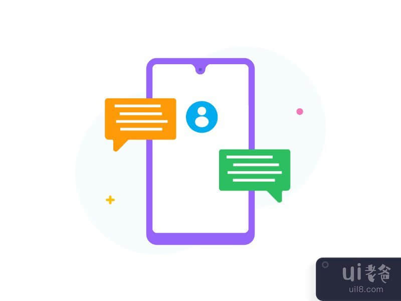聊天应用程序图标(Chatting Apps Icon)插图