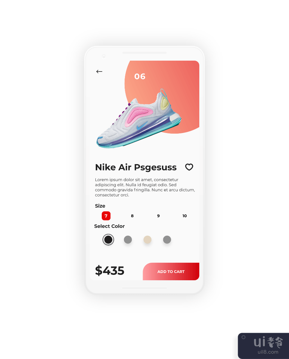 Nike Store 电子商务 App UI 套件(Nike Store E-commerce App UI kit)插图3