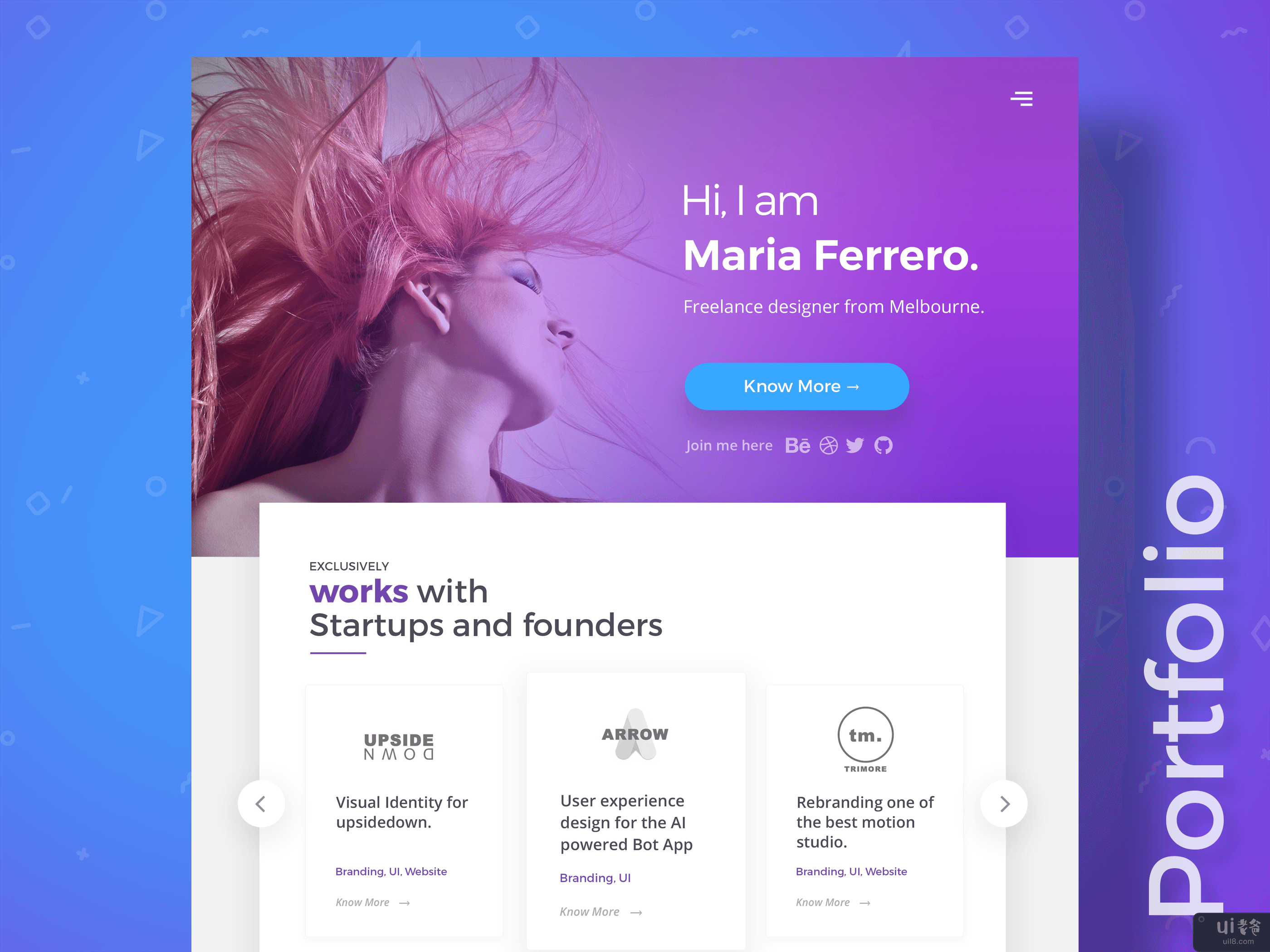 投资组合登陆页面(Portfolio Landing Page)插图1