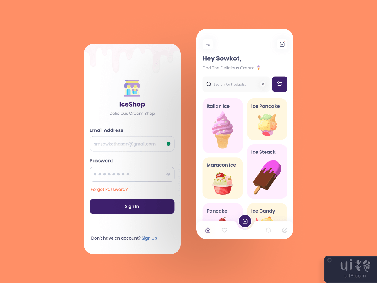 IceShop - Ice Cream Shop App v01