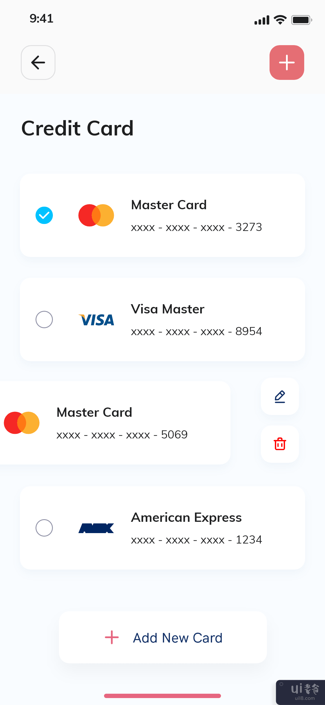 银行应用程序 - 支付和钱包应用程序 - 添加卡(Banking App - Payments And Wallet App - add Card)插图