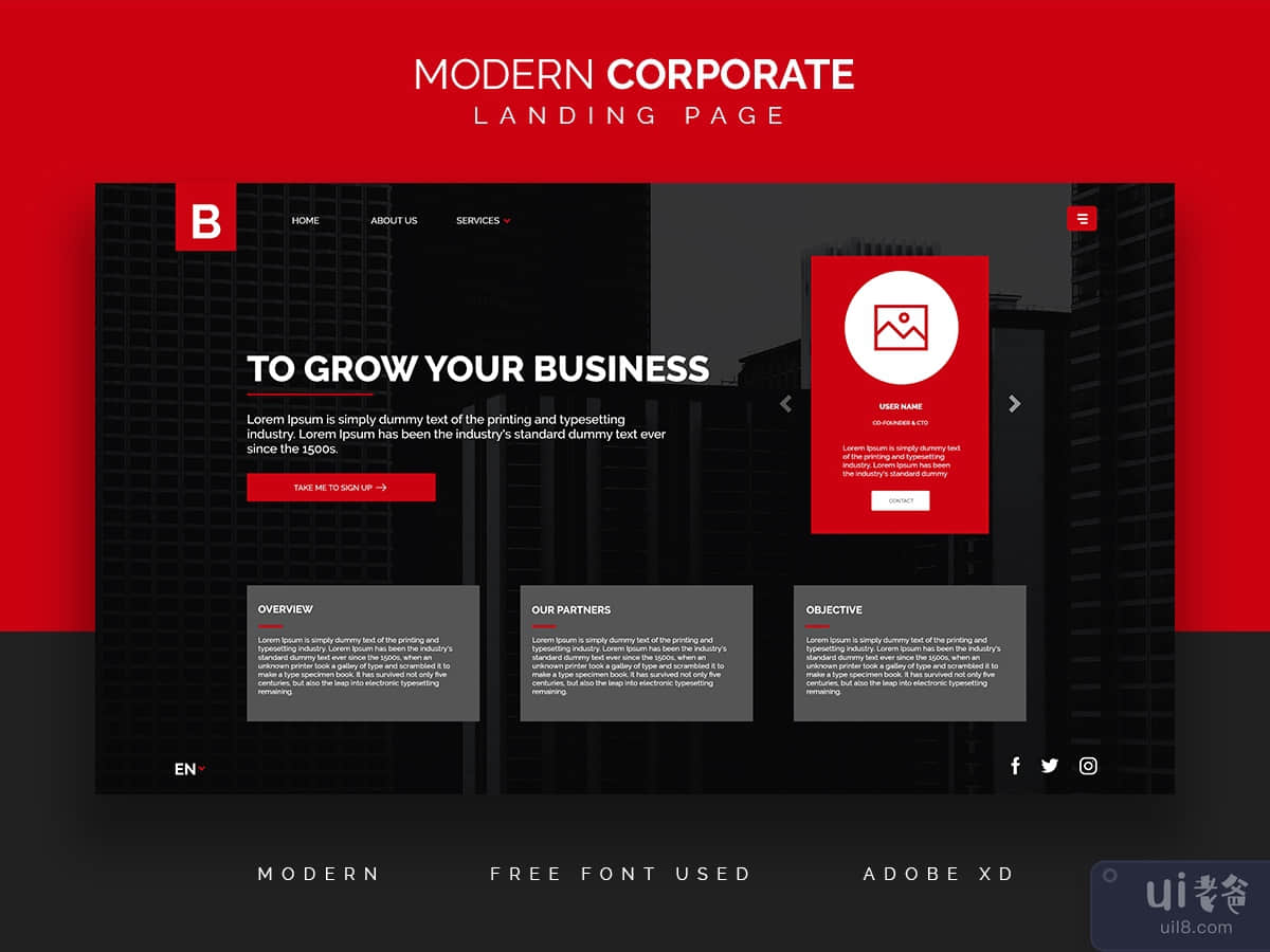 Modern Corporate Business Landing Page