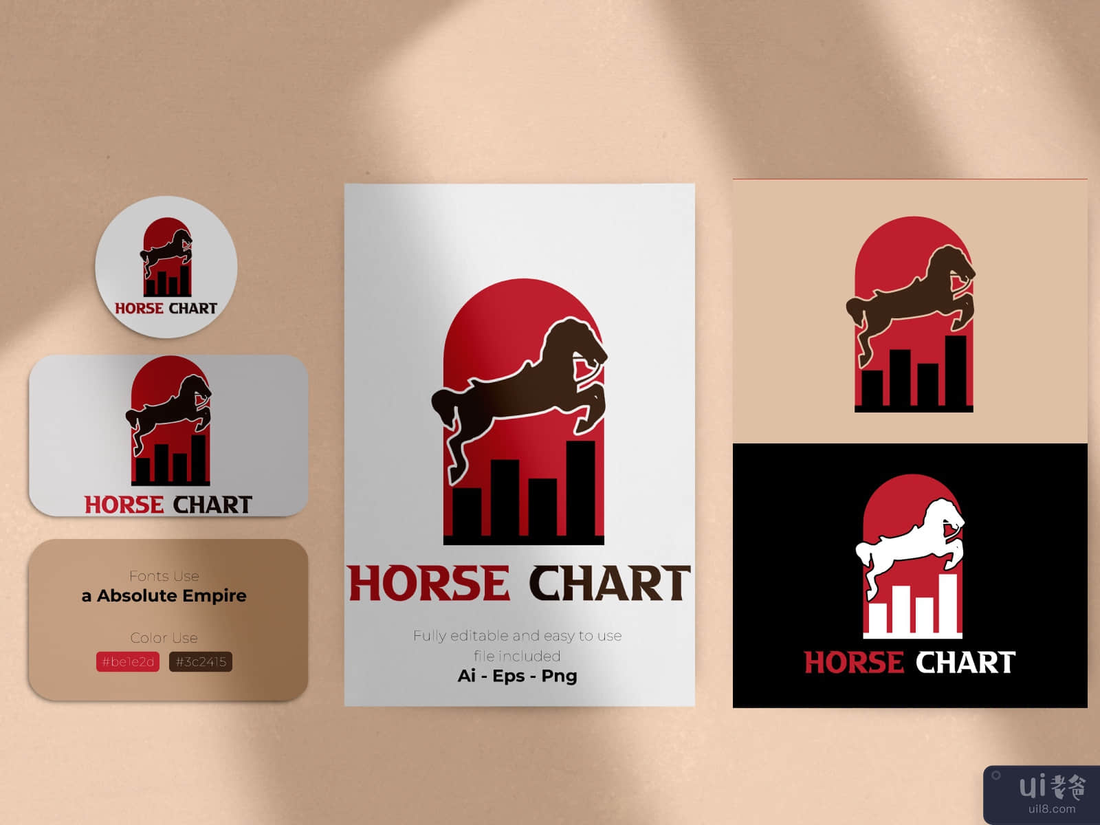 Horse Chart PNG Transparent Logo Design